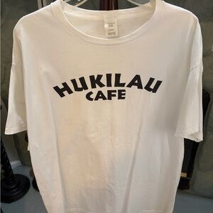 White Hukilau Cafe T-Shirt